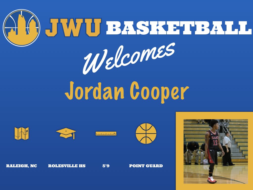 JWUCLTMBB's tweet photo. The first member of our 2019 signing class is @jiltgb An @The_NCBCA All-District performer at Rolesville HS this past year, Jordan averaged 17.3 PPG while netting 60 treys for the Rams in his senior season! Welcome to Charlotte Jordan! #TJCC #QCcats #Reload https://t.co/hhoRVFHW5G