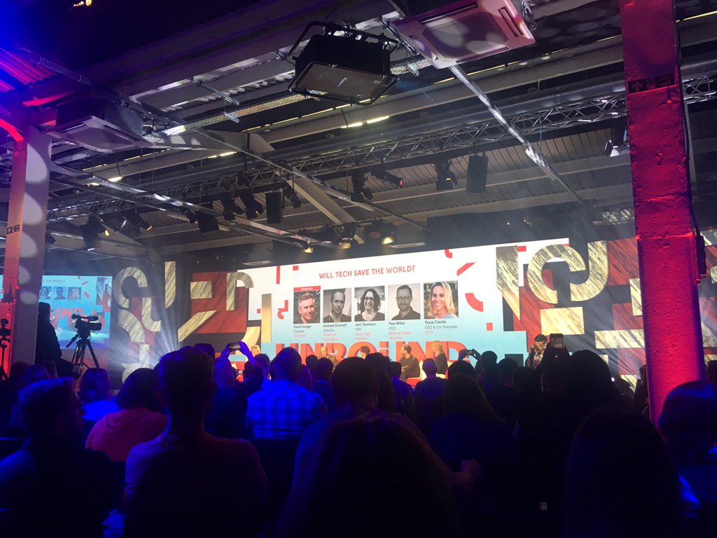 “How do we share the value of data to sector, community and society?” food for thought at the #techforgood panel #UnboundLDN