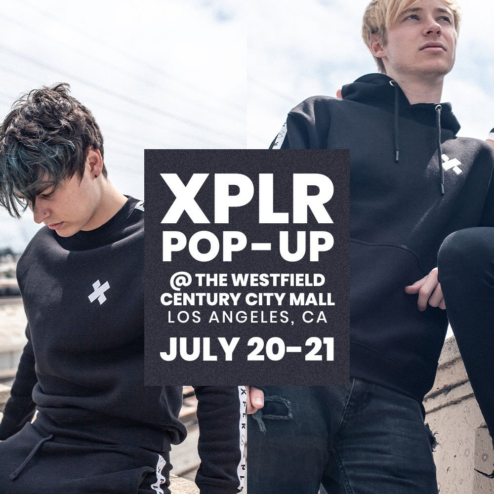 FanjoyCo's tweet photo. The new @SamandColby XPLR collection is so dope!! Launching at the Los Angeles Pop-Up Shop this weekend!!

WHO IS COMING!?!?!?

https://t.co/YX6uMJz4Rz

#fanjoysummerseries https://t.co/Lg6tTjbxw8