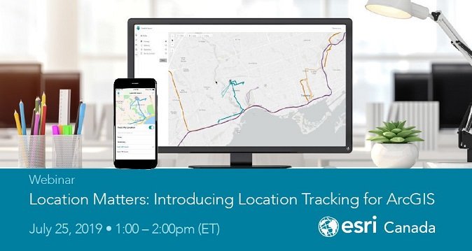 GIS_Bandit's tweet photo. In 1 week, @esricanada webinar: '#Location Matters: Introducing Location #Tracking for #ArcGIS' https://t.co/yciemsAmR8 

#mobile #fieldapp #Tracker #CIO #CTO #GIO #tech #govtech #esriCanada #esri #GIS #mapping @Esri @ArcGISApps @EsriSLGov @GISEd @EsriTraining @EsriPartners https://t.co/3mChm37m9N