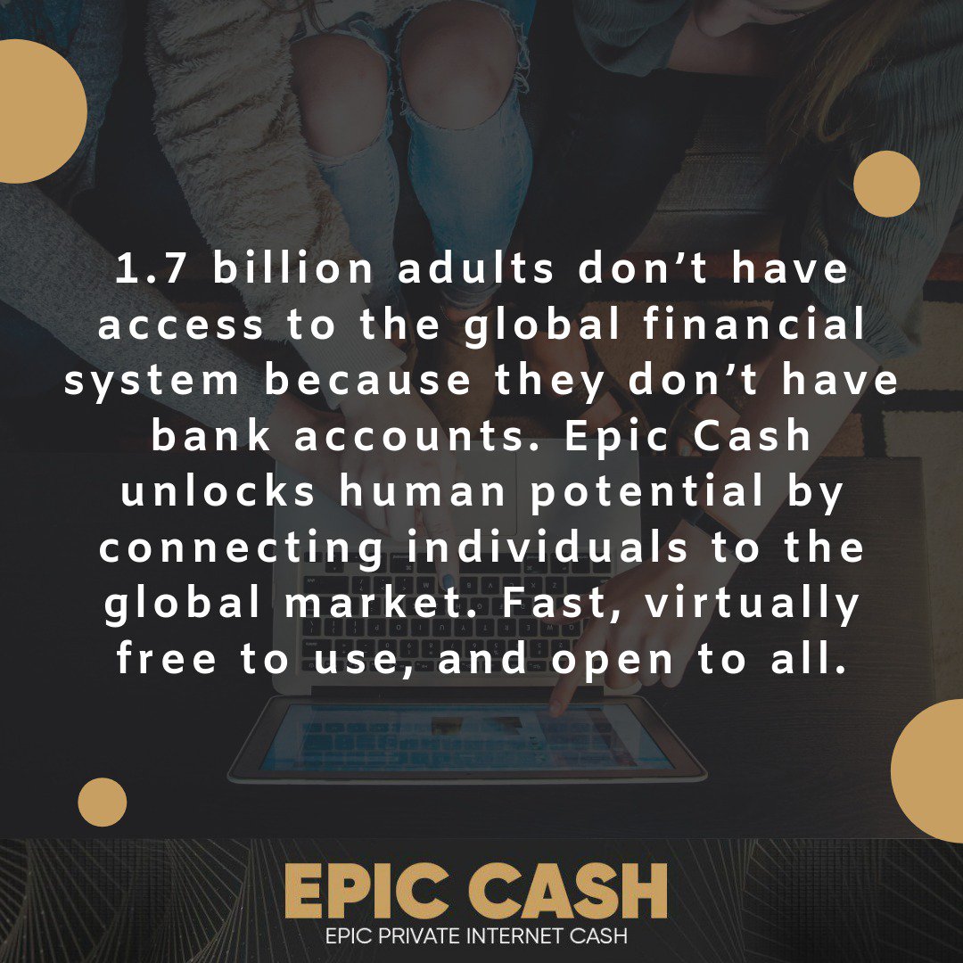 Epic Cash is Open to All! 😎 
Learn More--> epic.tech
#EpicCash #Crypto #CryptoCurrency #Money