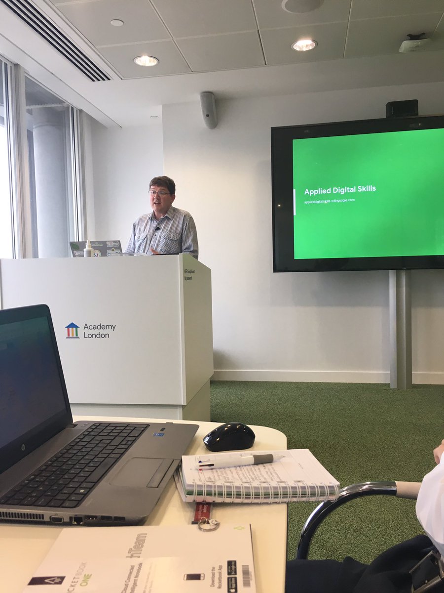 KT_T_W's tweet photo. Great afternoon of Geography training for #geographyteachers with @MrCaffrey @deanstokes @EdTechTeamUK and  @GoogleForEdu so many new ideas for the classroom and suggestions for improved fieldwork and data presentation #GrowWithGoogle #GoogleEdu #AppliedDigitalSkills #DEN19 https://t.co/GmgjltjU4G