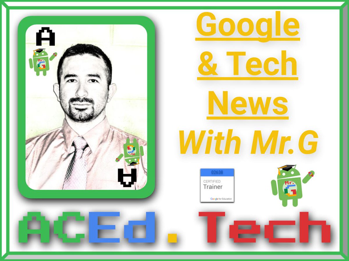 eduGOOGdroid's tweet photo. Guess which amazing #EdTech product will no longer be free? Listen to https://t.co/LxPqVqMBLl and learn about @GoogleForEdu updates and #TechNews.
Let's #Tech2Achieve on #ACEdTech https://t.co/CFNIU1HI0X