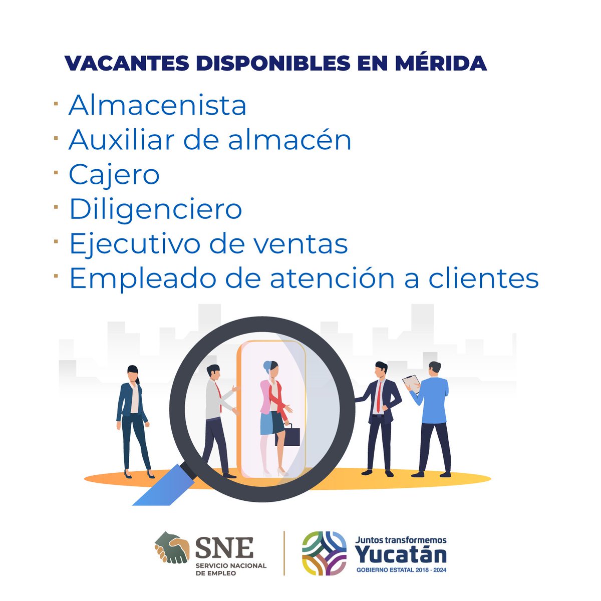 SneYuc's tweet photo. Conoce las vacantes disponibles para ti en #Mérida👉 Para mayor información acércate a nuestras oficinas calle 66 no. 438 entre 49 y 53 Col. Centro, #Mérida.O comunícate con nosotros al 📞01 (999) 611 87 60 ext.43542 Y 43573 de lunes a viernes de 8:00 am a 3:00 pm.
#SNEPorTi https://t.co/bhWcRKB8Zu