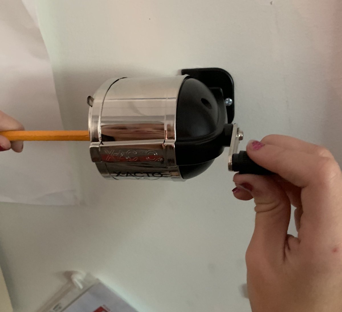 bdroberts22's tweet photo. Ah these bring me back to my childhood. Love the students asking what it is and watching them try to figure out how it works 🥰 ✏️ #phmspilots https://t.co/S74VpcFiXx