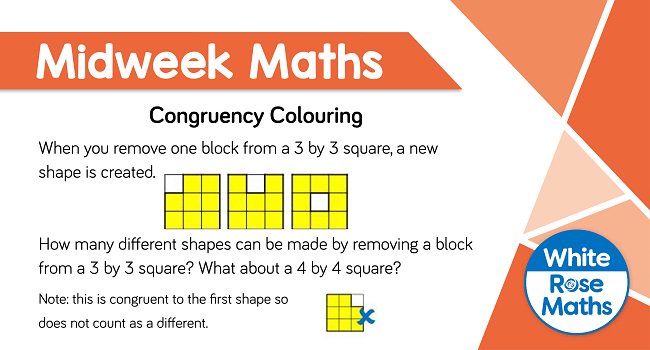 WRMathsSec's tweet photo. We had an investigation into congruency and patterns for this week's #MidweekMaths. Here it is again! Multilink are useful for checking whether two shapes are congruent. What is the most efficient way of recording your shapes? 
#MathsCPDChat #Investigation #Maths https://t.co/JhtGZBcF9t