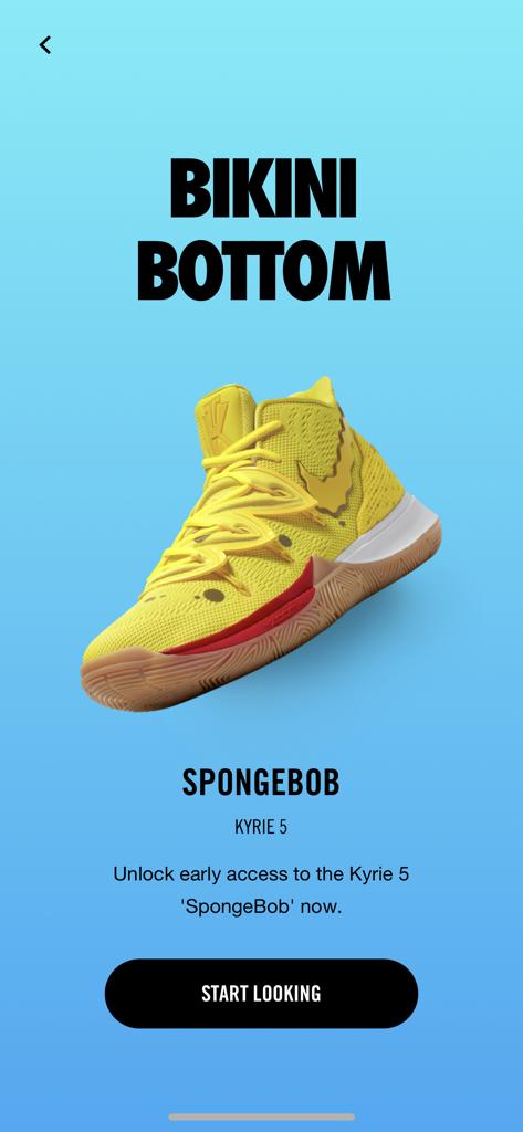 snkrs spongebob