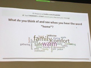 CLRI_LTC's tweet photo. "What do you think of when you hear the word facility?" @KateDucak and BSO's Tina Kalviainen lead Responsive Group's #longtermcare &amp; #retirement leadership team through a word cloud exercise about person-centred language and it's impact on #culturechange and #personcentredcare. https://t.co/AMFtPOgm8W