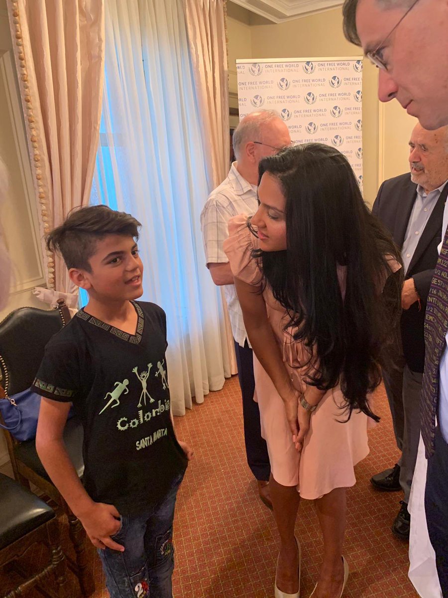 NadirahNazeer's tweet photo. Attended an evening with fellow #PCWIP and met the inspiring #Yazidi women &amp; children who escaped the evils of ISIS in Iraq, these women have shown strength and resilience in the face of slavery &amp; abuse. https://t.co/GGLjWiBgBK