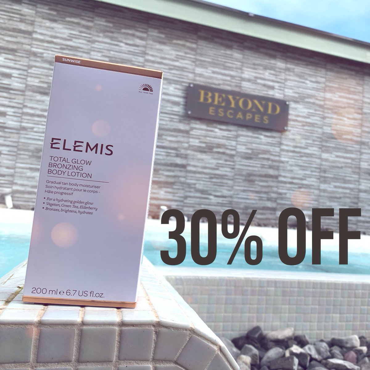⭐SALE⭐
You can save 30% off award winning skincare products from Elemis in our BE You Spa &amp; Gym. Find us at Beyond Escapes down Blagdon Road, or call to speak to our friendly spa team on 03301 274306