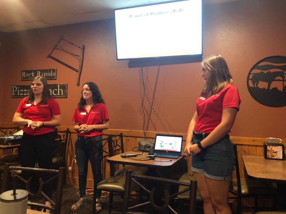 CHeronemus's tweet photo. Region 1 Rising Stars plug Power of Produce Club at Rock Rapids Kiwanis https://t.co/Cm3BOu2fIa