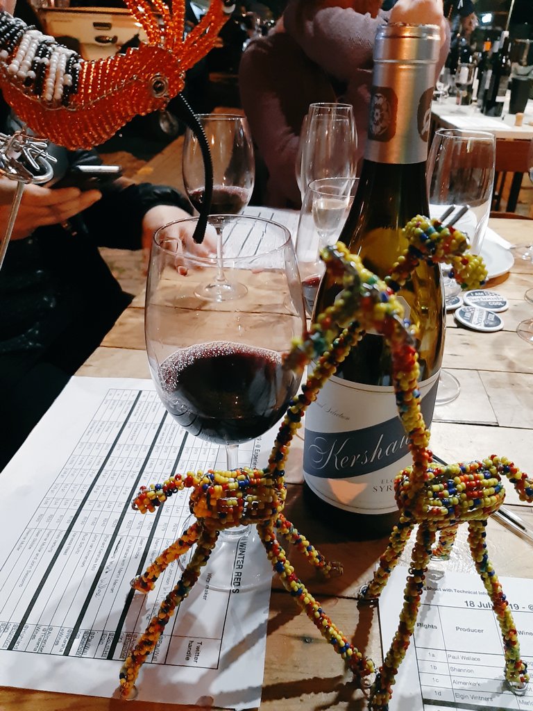 TheLovelyClare's tweet photo. We have expanded to beaded animal purchases...to pair the fine wines that are being consumed tonight #ElginWine #elgintweetup #beadedanimals https://t.co/SFeBC6x81S