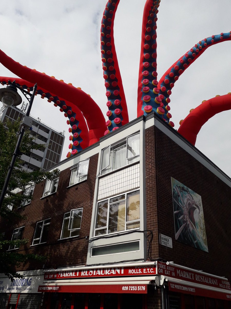 @30DaysWild Does this count @30DaysWild? Octopus spotted on #whitecrossstreet #30dayswild
