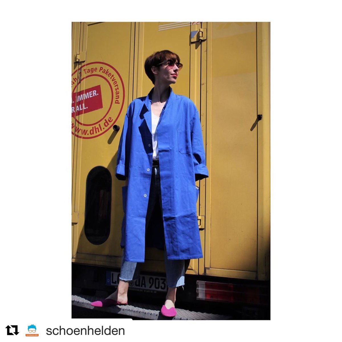 dhlfashion's tweet photo. Save your #repost by tagging #DHLFashion and your brand – just like the team from Schoenhelden! 🕶 

#GenZYellow #Regram #RedAndYellow #FashionBusiness https://t.co/Q54QgTzRue