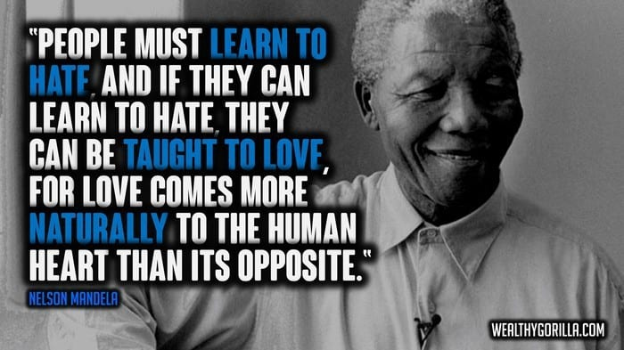 Today is Mandela day. Enough said.