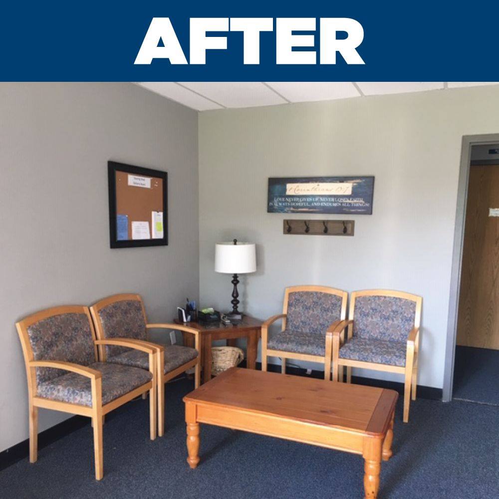 Our reception area has been transformed! As we seek to connect with our clients by being present with them, we feel it necessary to reflect this in our physical space. Interactions now feel more sincere, more personal, and less like business transactions. #serving