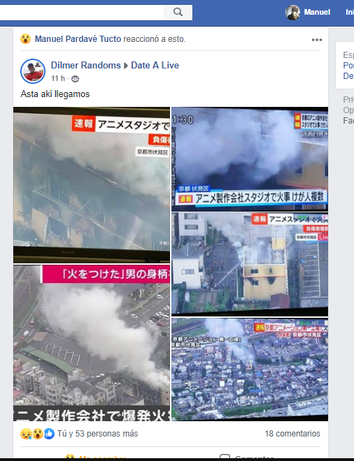 Manuel22060134's tweet photo. @Shibukaho @theGunrun On an anime page Date A Live on Facebook, I heard what happened in Japan 🇯🇵. I understand you (u_u) 😔. https://t.co/6YHpz58W9U