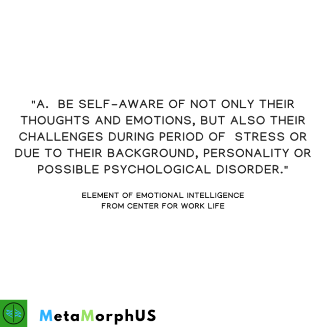 Metamorphus_org's tweet image. Self awareness can lead to an understanding of yourself.

Become self aware of your thoughts, actions and behaviors. Learn how you respond to challenges or setbacks. This will help identify where you improve and what to learn from each experience.