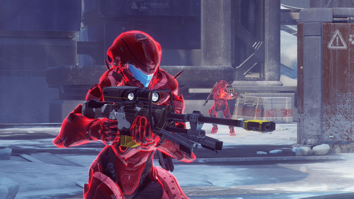 Halo's tweet photo. Speed up the action and amp up your gameplay with the return of Mythic Shotty Snipers in Halo 5! https://t.co/iGZvXe3fcu