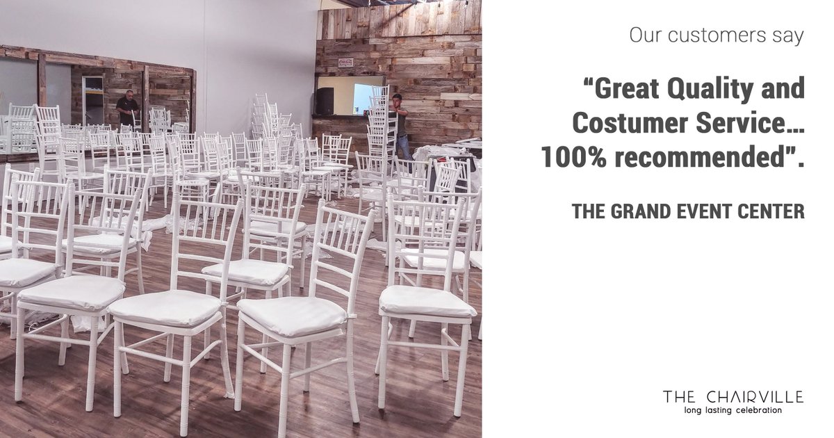 TheChairville's tweet photo. Buy event chairs at The Chairville and be one of our satisfied customers! ✅😊
#thechairville #chiavarichairswholesale https://t.co/sHqHwBHHSn