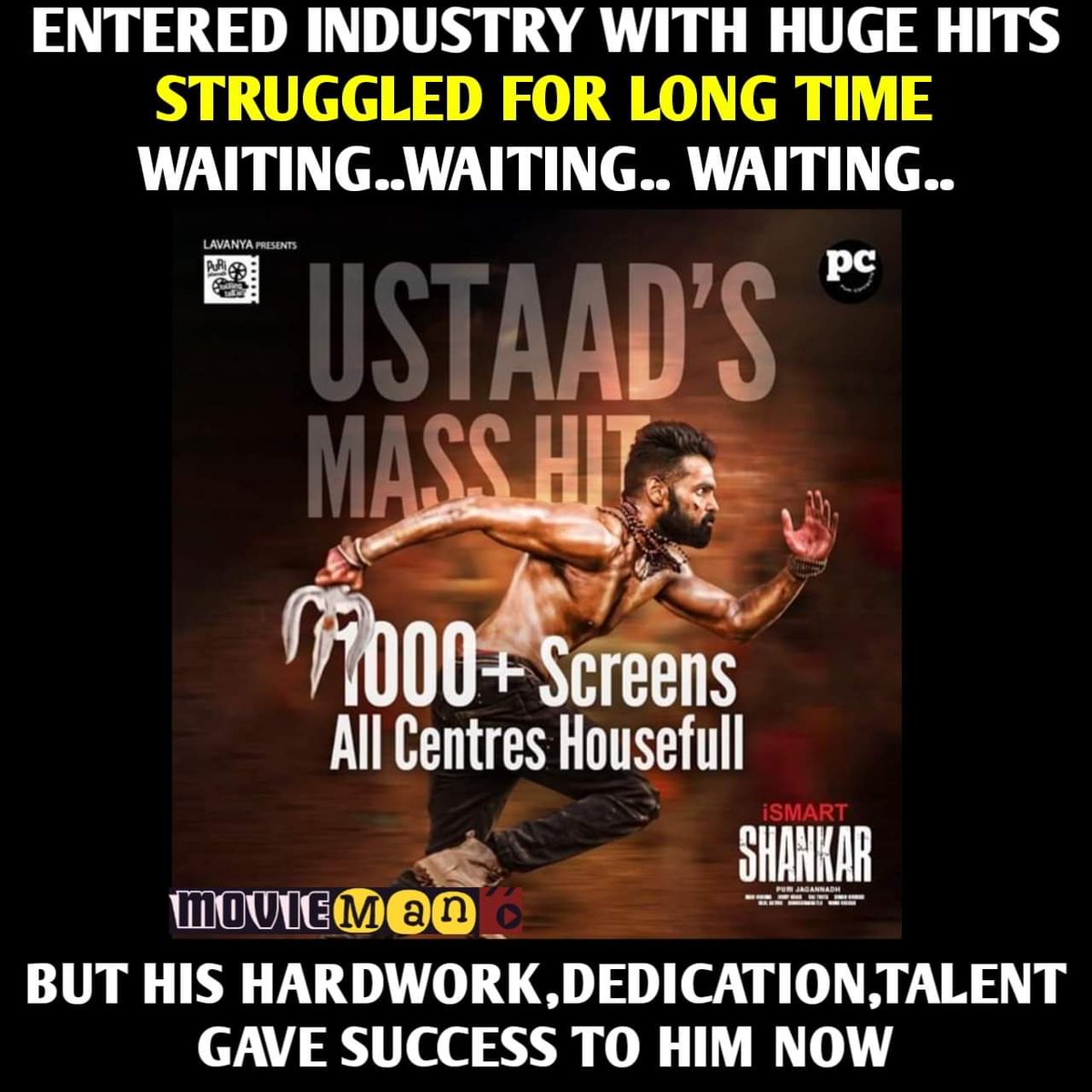 CA_appu's tweet photo. @ramsayz you deserve all the success for your passion towards movies. Today we #RAPO fans are the most happiest people for this blockbuster💃💃🔥
#iSmartShankar 
Love you ustaad https://t.co/KHNNtKVPji