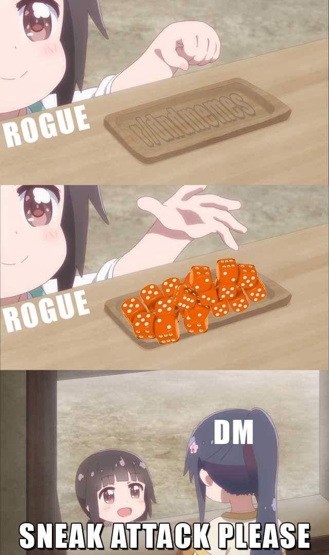 RollingOnFate's tweet photo. Somehow this embodies Amsily more than it should...
#dnd #dndmemes #dungeonsanddragons #Rouge #somuchdamage https://t.co/qhkkLqITi5
