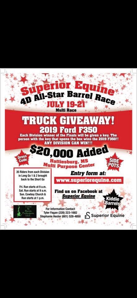 We are at the Superior Equine 4D All-Star Barrel Race in Hattiesburg, Mississippi this weekend! Come stop by our booth if you are in the area!
.
#rodeolife #horselover #dressage #love #horsesofinstagram #cowgirl #horse #barrelracing #equine #equestrian #cowboy #horsebackriding
