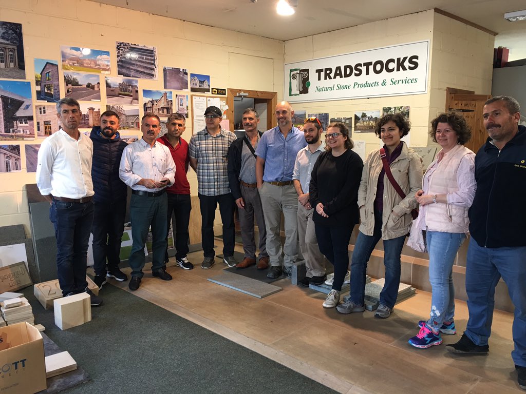 A warm welcome to @edinburghworldheritage who visited our Thornhill factory today with a group of Turkish stonemasons.