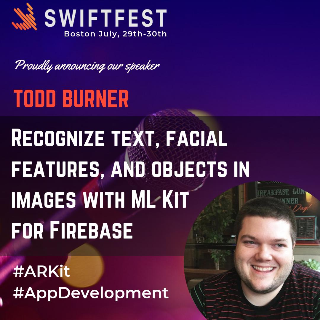 theSwiftFest's tweet image. Get your tickets if you don’t want to miss @toddlovesthis giving his talk “Recognize text, facial features, and objects in images with ML Kit for Firebase” at #SwiftFest !😎
➡️More about his talk: buff.ly/2LRSln4
🎟️Tickets: buff.ly/2WdjPtN
#MLKit #cloudAPI