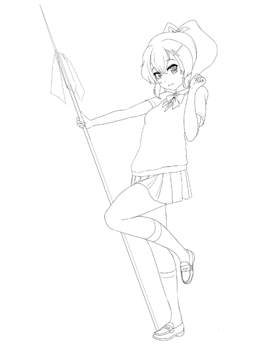 昨日は描けなかったので色々修正。むずい。
#イラスト練習 