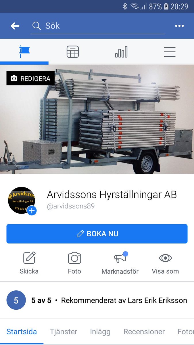 arvidsson89's tweet photo. Nu är Arvidssons Hyrställningar AB igång.
#retweeta https://t.co/dI2gw6LIM4
