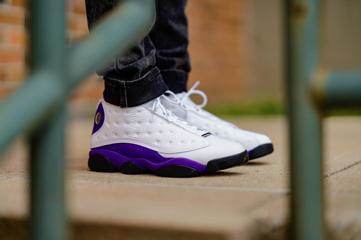 Laker 13s sales on feet