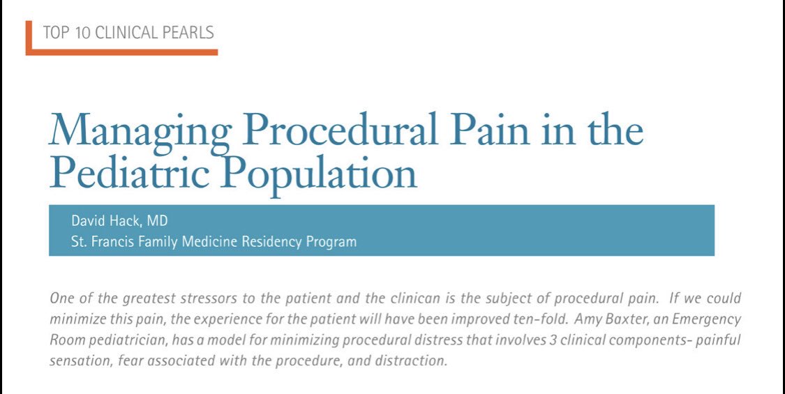 Delfamdoc's tweet image. The July issue of #DelFamDoc is out. Some great topics in this issue. Check out St. Francis FMRP faculty member David Hack’s article on managing pediatric procedural #pain epubs.democratprinting.com/publication?i=… #DAFP
