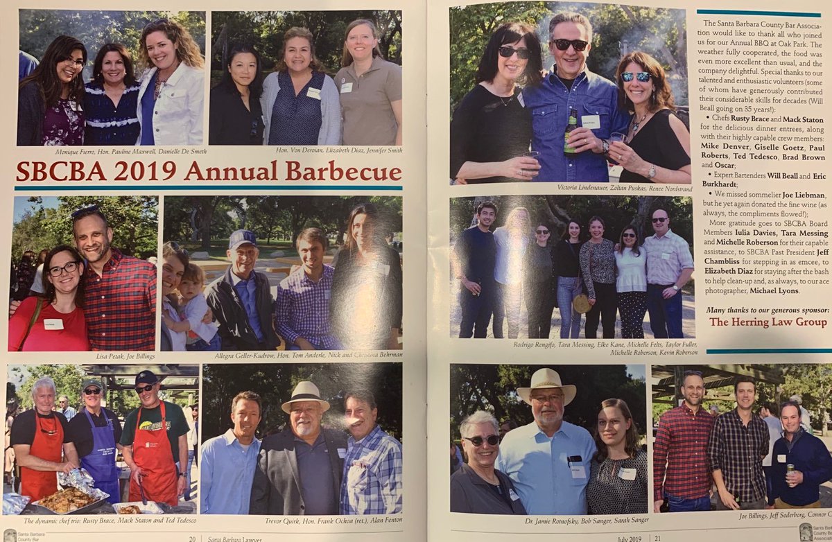 Nordstrand Black P.C. recently made an appearance at the Santa Barbara County Bar Association's annual BBQ at Oak Park. Take a look at some of the shots!