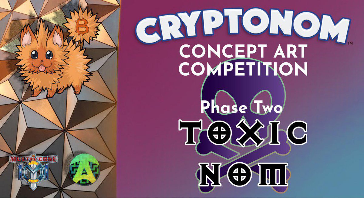TrooA's tweet photo. This is your shot at designing your very own NOM, and having your art minted as a Concept Art token!

The winning concept art token will be recreated in the style of Cryptonom to be implemented within the game!

read more how to enter

https://t.co/8XRN1EtTkt https://t.co/Bg3vXko8FA