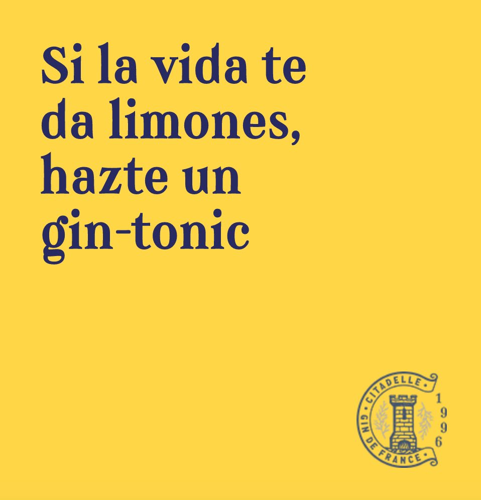 ¡Si la vida te da limones, y Aquavitae trae a Gin Citadelle, hazte el mejor Gin&amp;Tonic! Citadelle ha ganado más de 60 medallas, entre ellas la de «Spirit of the Year» en los «World Spirit Awards» de 2017🍸 Encuéntralo en ➡ aquavitae.cl/citadelle-gin-…