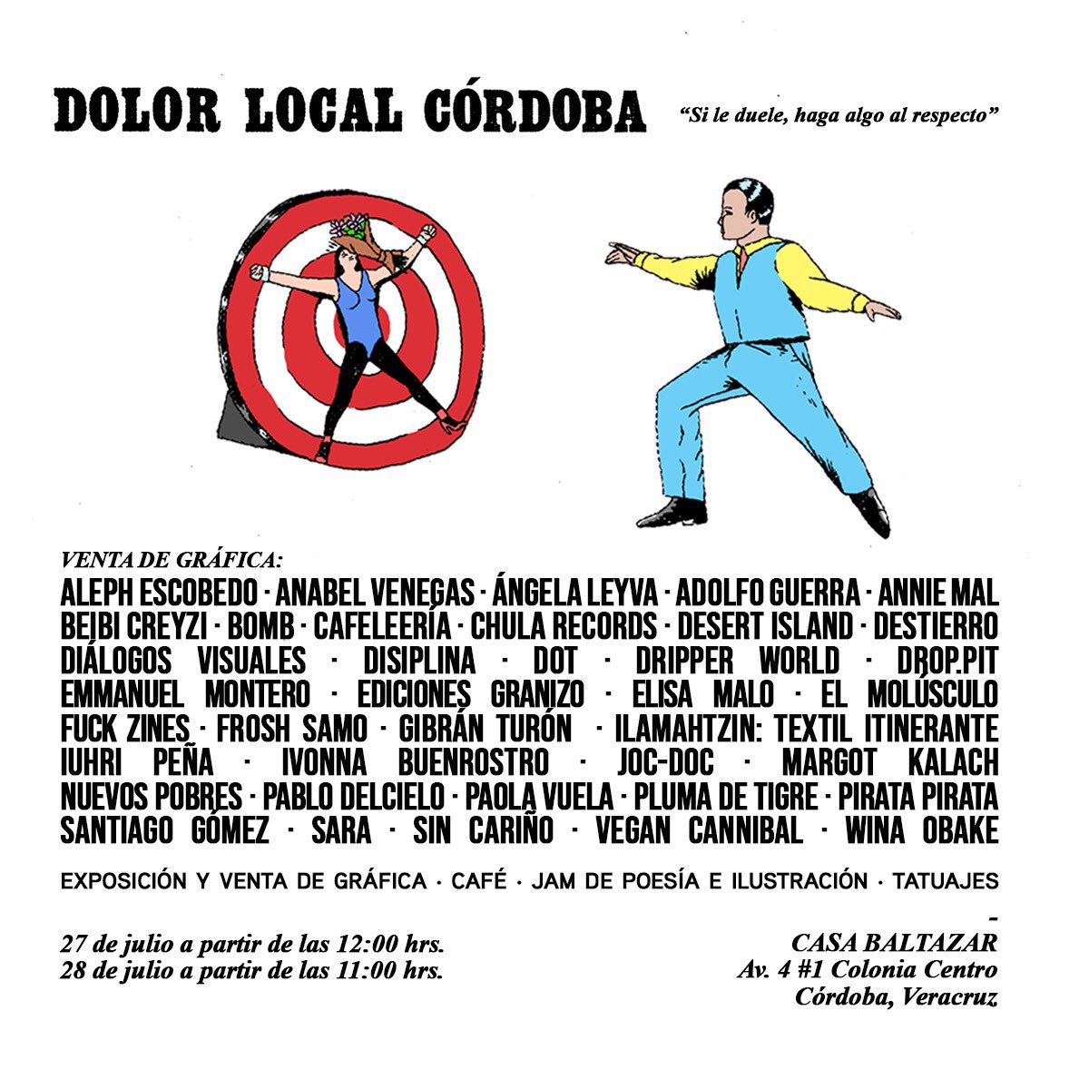 Su menú gráfico está listo joven <a href="/Casa_Baltazar/">Centro Cultural Casa Baltazar</a> Córdoba, Veracruz 27 y 28 de julio. ¡Salud!