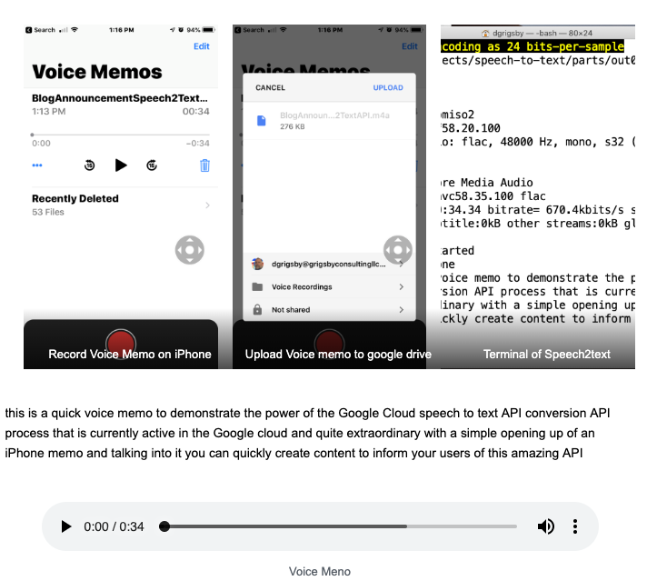 grigsbyconsult's tweet photo. Announcing the first release via open-source the internal solution created &amp; used daily. Increase your active listening results via automated transcribed voice memos to text as notes via Speech to Text

 #speechtotext #automated #results #api #opensource

https://t.co/9MJ7f22Cdy https://t.co/QJOUpg08Gc
