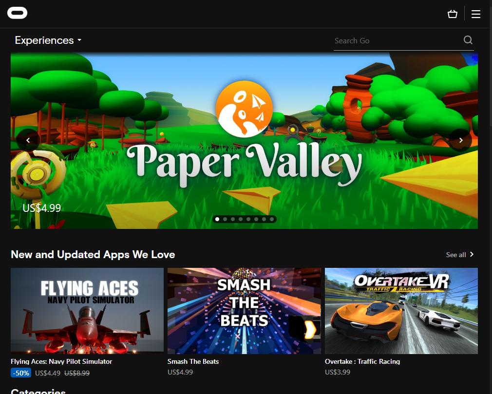 PaperValleyVR's tweet photo. Paper Valley is right up top of the #OculusGo store right now! Can't miss it. Go get it! 🏕

https://t.co/PsUfXp93Lx

#VR #Oculus #VRGaming #indiegame #madewithunity #gamedev #papervalley https://t.co/JWGoEZinA5