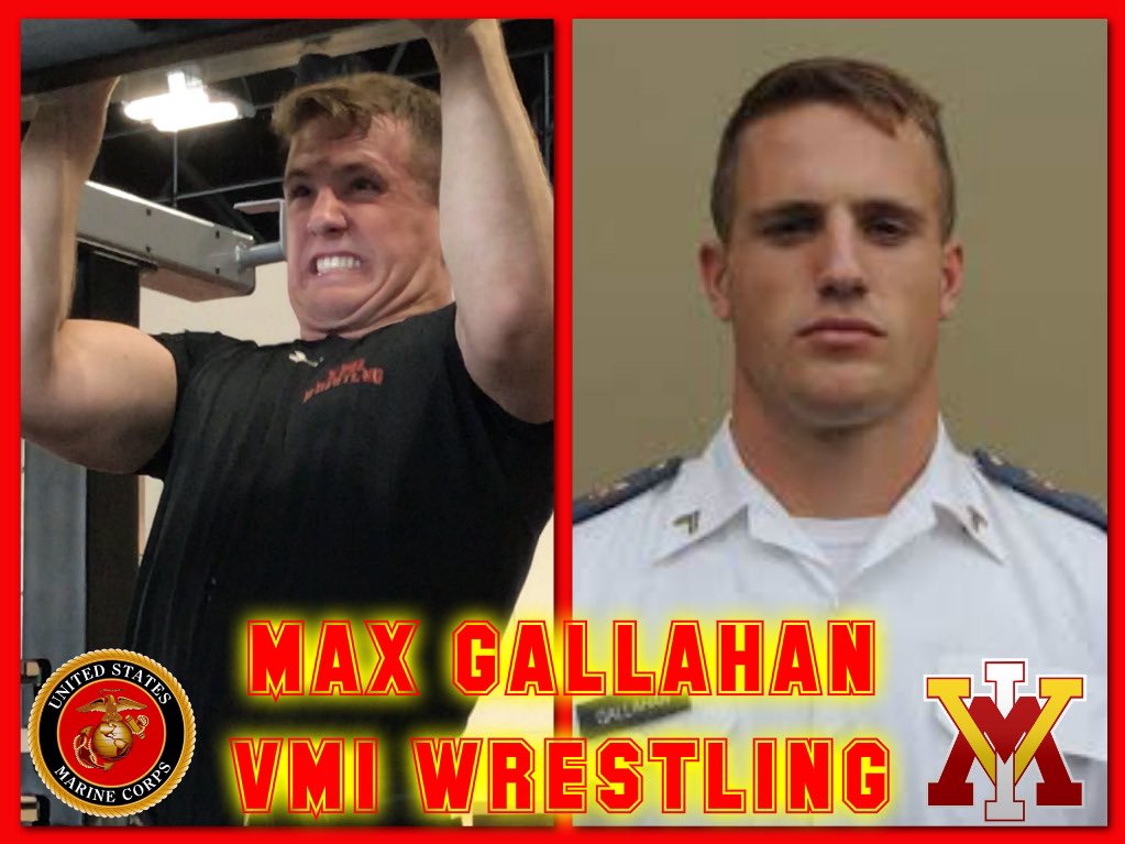 CoachDBLawson's tweet photo. Congrats to VMI Wrestler Max Gallahan on scoring the highest in his class at USMC OCS this summer on the Physical Fitness Test. #Hard
#LeadFromTheFront
#VMI #Keydets #MarineCorps #USMC #SummerSchool #SummerCamp #Training #VMIWrestling #Tough #Mindset https://t.co/UDsP7aOZHH
