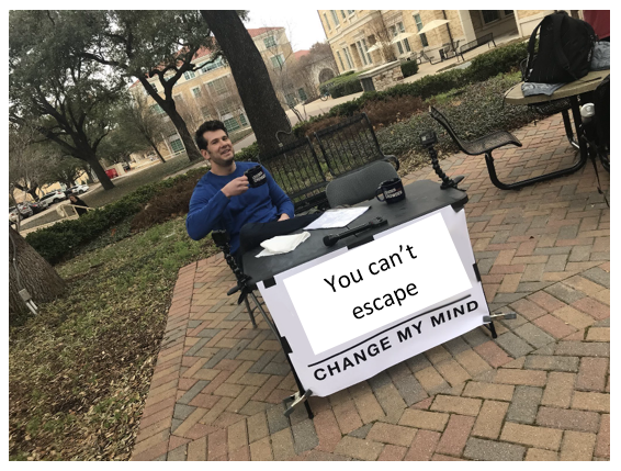 PadlockEscapeCS's tweet photo. A little bit of trash talk is healthy… prove me wrong ;) 
#PadlockEscapeCS #ChallengeAccepted #TrashTalk #YouCantEscape https://t.co/DVZ1H3XVLb