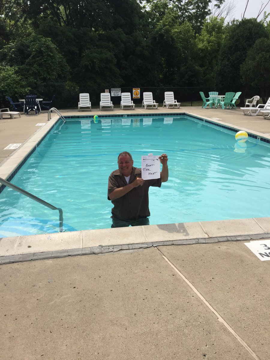 RyanMervyn's tweet photo. How we beat the heat “the D” https://t.co/rw9BfryeoE