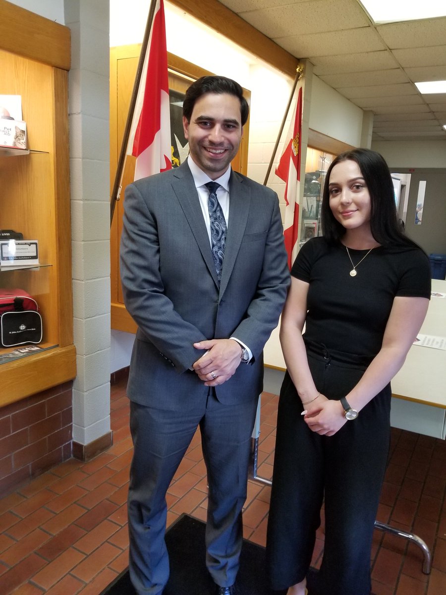 #Thankyou @pfragiskatos for your visit today and for tremendous support of our #SummerStudent #TashaHusty and all #StJohn #Volunteers.