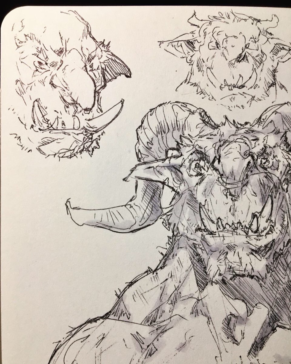 Morning troll sketches!?✍️ #troll #sketch #anatomy #sketchbook #ink #ballpoint #pen #brushpen #drawing #art #creature #characterdesign #conceptart 