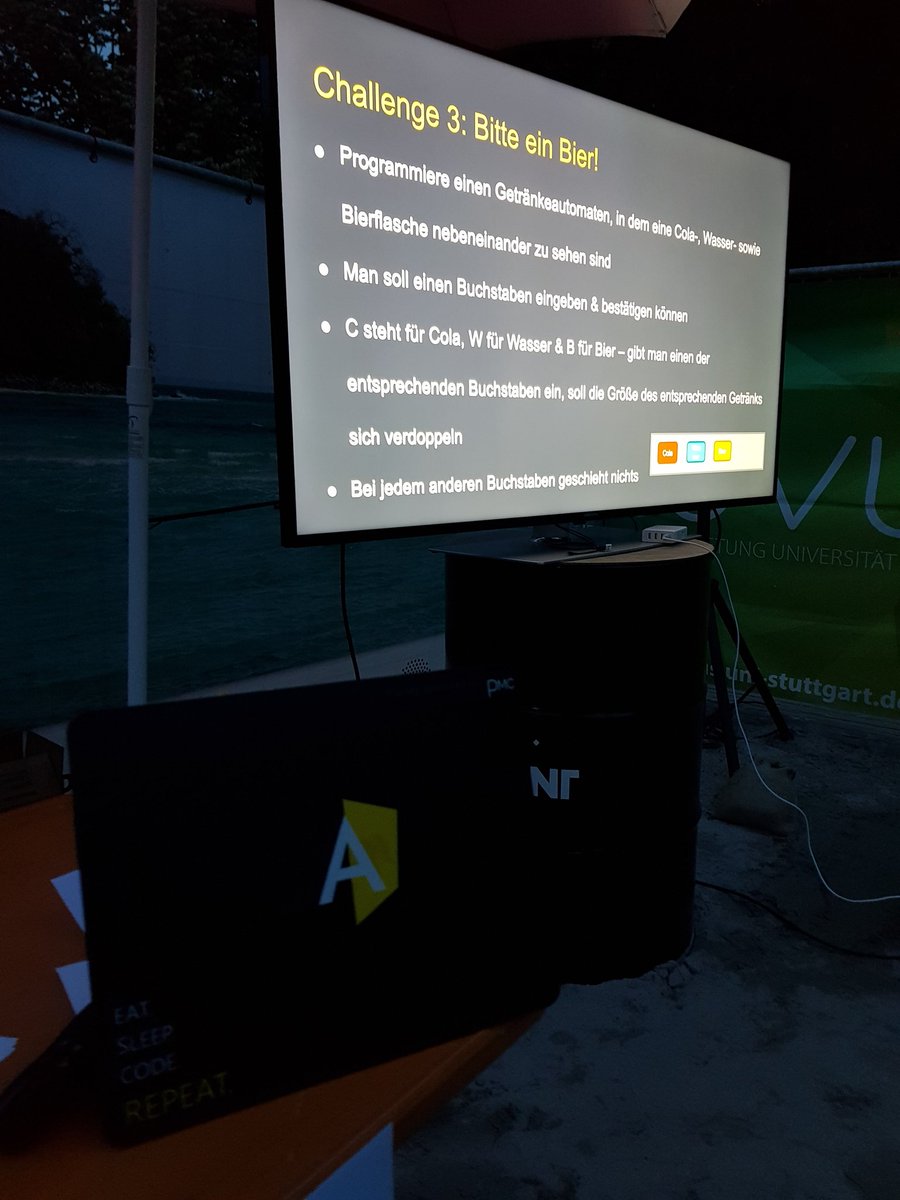 #ngStuttgartSummer
Already successfully completed the coding challenge and got a beautiful <a href="/NgStuttgart/">Angular Stuttgart</a> mouse pad ❤️ #angular #CampusBeach #ngMeetup