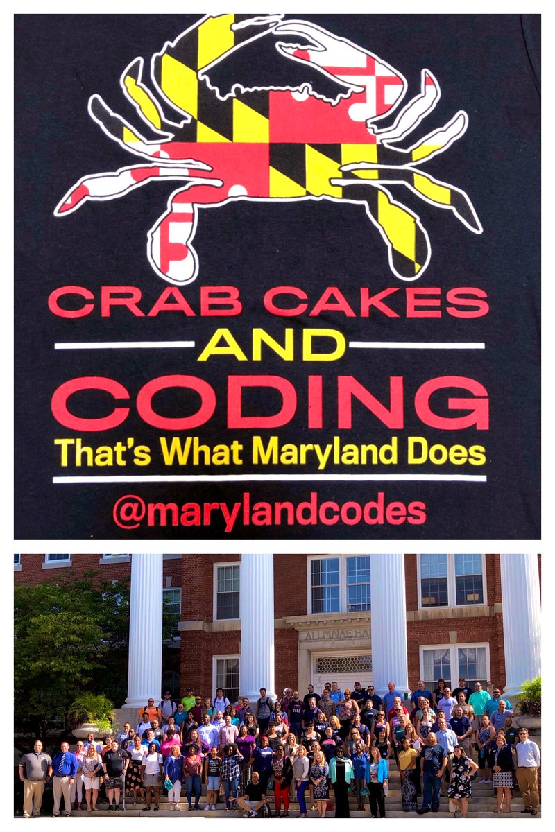 Crab cakes &amp; Coding <a href="/hood_college/">Hood College</a> 
<a href="/GovLarryHogan/">Governor Larry Hogan</a> <a href="/MdPublicSchools/">Maryland State Department of Education</a> <a href="/ACPSchools/">ACPS</a> <a href="/AACountySchools/">AACPS</a> <a href="/BaltCitySchools/">Baltimore City Public Schools</a> <a href="/BaltCoPS/">Baltimore County Public Schools</a> <a href="/CCPSk12/">Carroll County PS</a> <a href="/CCPSMD/">CCPSMD</a> <a href="/CCPS/">Charles County Public Schools</a> <a href="/calvertnet/">Calvertnet</a> <a href="/FCPSMaryland/">FCPS-MD</a> <a href="/HCPSchools/">HCPS</a> <a href="/MCPS/">MCPS</a> @PGCPS <a href="/SMCPS_MD/">SMCPS_MD</a> <a href="/WorcesterSystem/">Worcester Schools MD</a> <a href="/HowardU/">Howard University</a> @teachcode <a href="/codeorg/">Code.org</a> @cs4md <a href="/MrYongpradit/">Pat Yongpradit</a> <a href="/hadip/">Hadi Partovi</a>