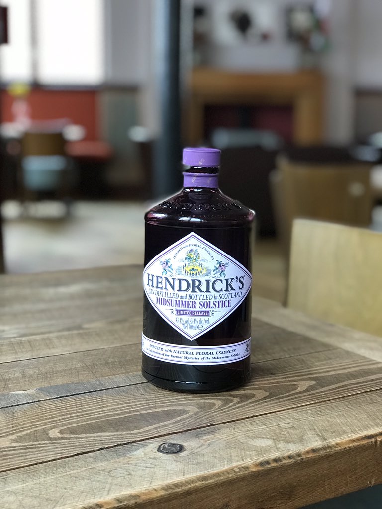 AberCastlebar's tweet photo. We have a new gin Midsummer Solstice from @HendricksGin https://t.co/DcZ9nELR8k