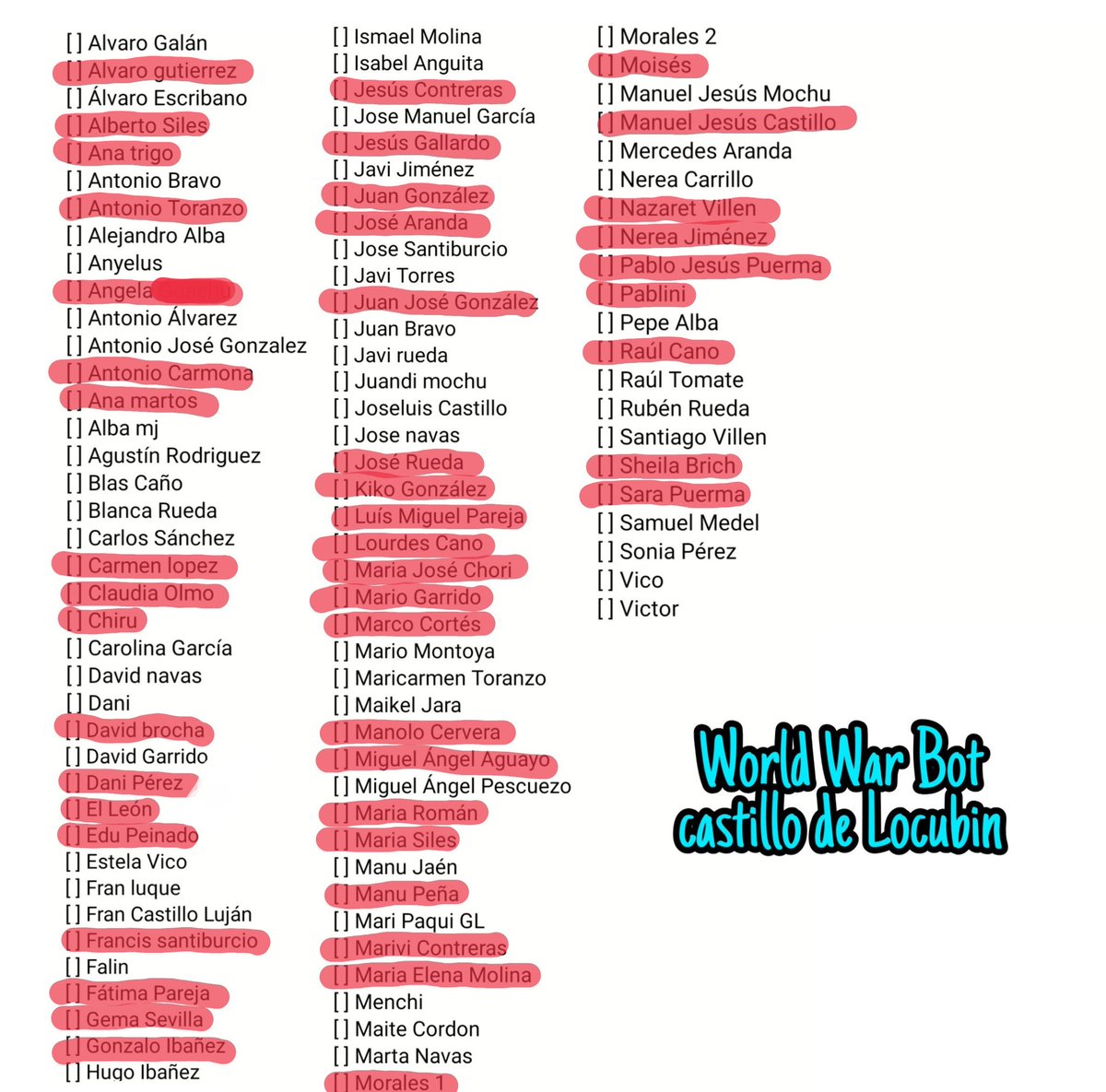 castillowarbot's tweet photo. Tercera semana de Julio de 2020
Rubén Rueda mata a @Uelman99 con una botella de larios en su cabeza

53 Castilleros Remaining...
#CastilloWorldWarBot https://t.co/I6fZm55AT9