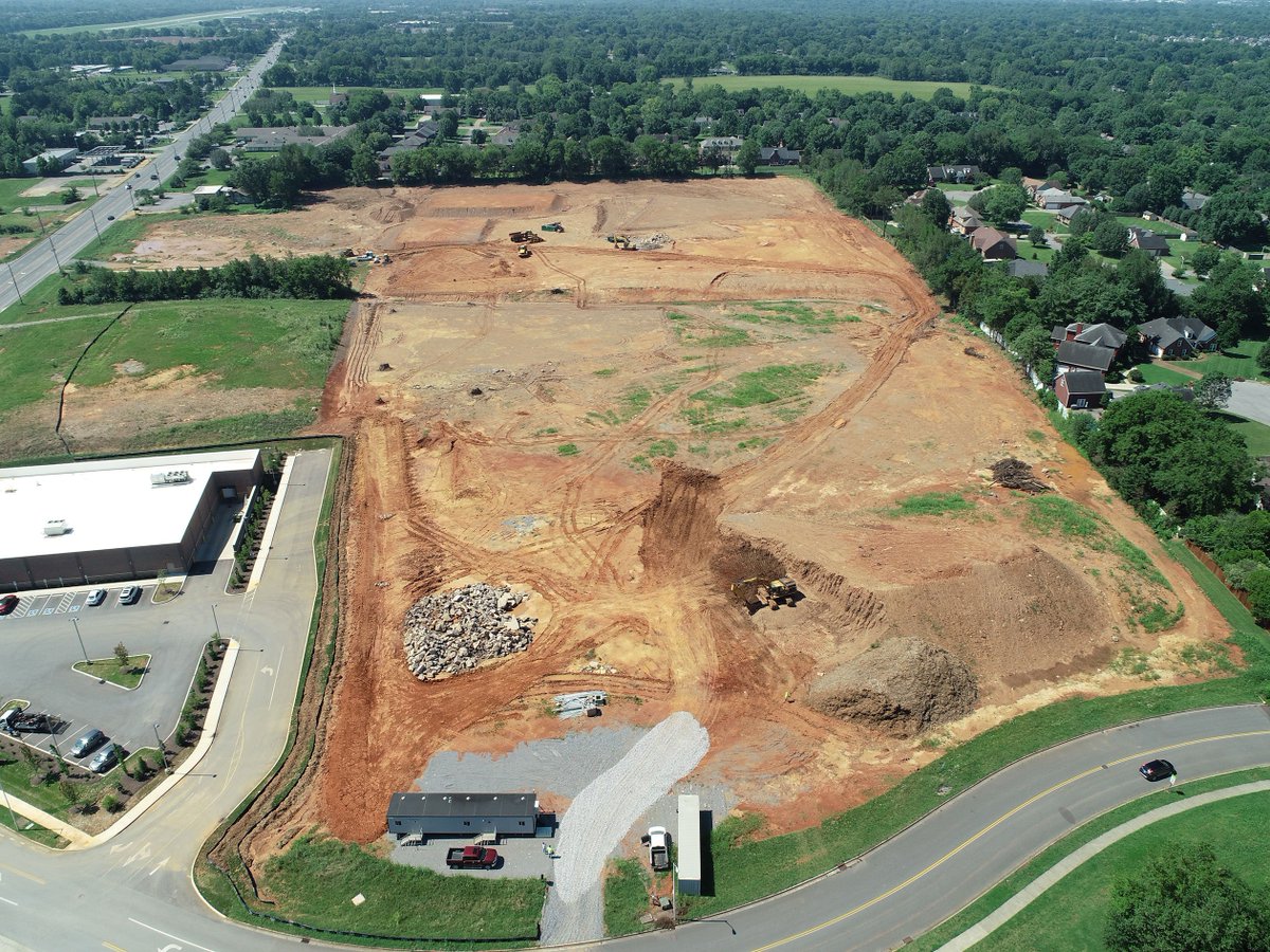 McShaneTweets's tweet image. Site work is underway at Parc at Murfreesboro, a luxury residential complex located in Murfreesboro, Tennessee for Equity Resources. Currently, the team is working on blasting rock that is occupying the site. The architect on record is @DynamikDesign.
#MCC #Multifamily #Nashville