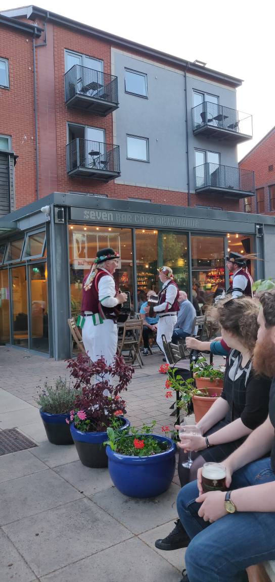 You know with the pull of the melodeon that the Morris is about to begin. <a href="/Seven_Arts/">Seven</a> is the place to be #ls7 #morrisdancing